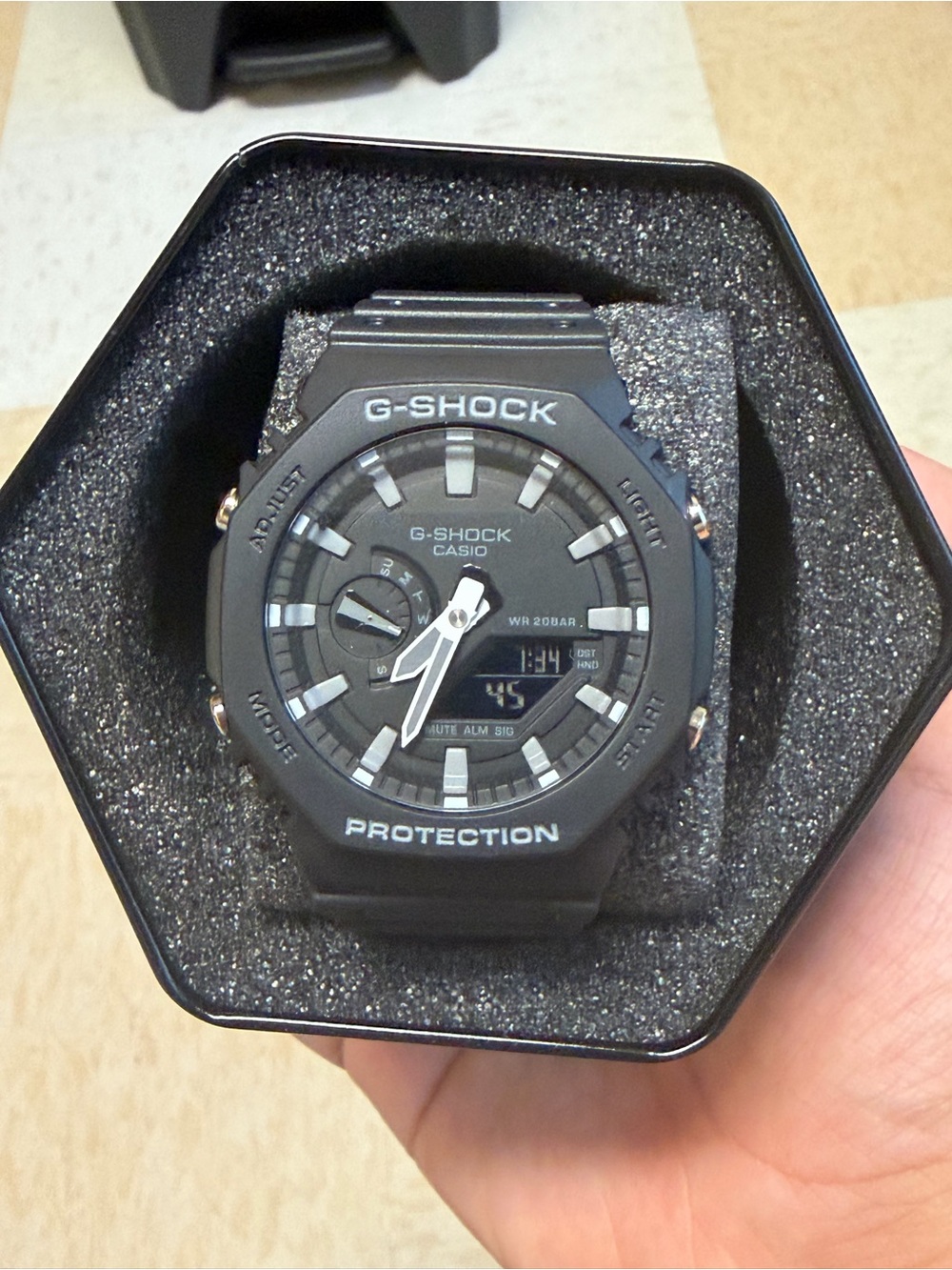 Casio G-Shock GA-2100 Matte Black Analog-Digital Sport Watch